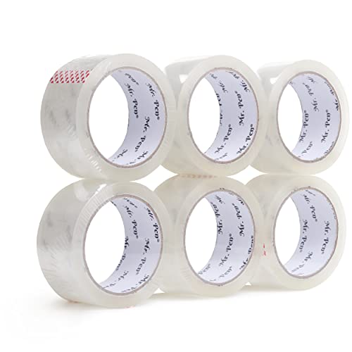 Mr. Pen- Packing Tape, 6 Pack, 2” Wide, 60 Yards, Shipping Tape, Packaging Tape, Clear Packing Tape, Moving Tape, Packing Tape for Moving Boxes, Packing Tape Refills, Packing Tape Roll