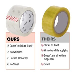 Mr. Pen- Packing Tape, 6 Pack, 2” Wide, 60 Yards, Shipping Tape, Packaging Tape, Clear Packing Tape, Moving Tape, Packing Tape for Moving Boxes, Packing Tape Refills, Packing Tape Roll