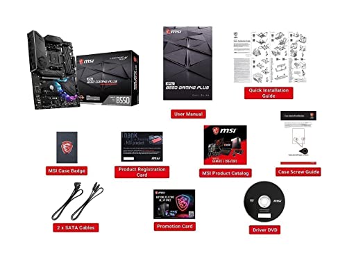 INLAND Performance 1TB NVMe 4.0 M.2 2280 NVMe SSD +AMD Ryzen 5 5600X Desktop Processor Bundle with MSI MPG B550 Gaming Plus ATX Gaming Motherboard