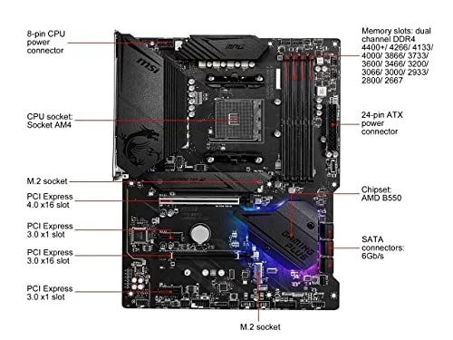 INLAND Performance 1TB NVMe 4.0 M.2 2280 NVMe SSD +AMD Ryzen 5 5600X Desktop Processor Bundle with MSI MPG B550 Gaming Plus ATX Gaming Motherboard