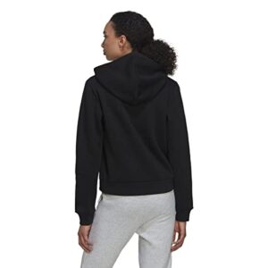 adidas Women's All SZN Fleece Full Zip Hoodie, Black, Medium