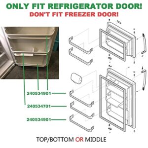 240534701 & 240534901 Refrigerator Door Shelf Rack Bar Compatible with frigidaire or kenmore, 240534901 frigidaire Door Shelf retainer bar, 2 pack