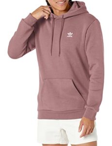 adidas originals men's adicolor essentials trefoil hoodie, wonder oxide, small