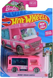 hot wheels barbie dream camper - pink 21/250 getaways 1/5