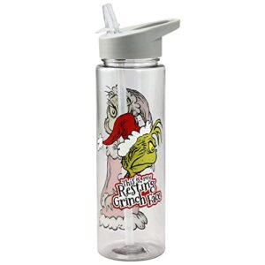 Dr. Seuss The Grinch Holiday 24 oz Single Wall UV Water Bottle