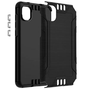 HRWireless Compatible for TCL A3 A509DL Phone Case 5.5" (Not for X Version), TCL A3 Case with Premium Original Minimalistic Design for Shock Absorption, Accidental Drop, Scratche, Hybrid Unisex Cover