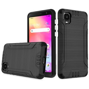 hrwireless compatible for tcl a3 a509dl phone case 5.5" (not for x version), tcl a3 case with premium original minimalistic design for shock absorption, accidental drop, scratche, hybrid unisex cover