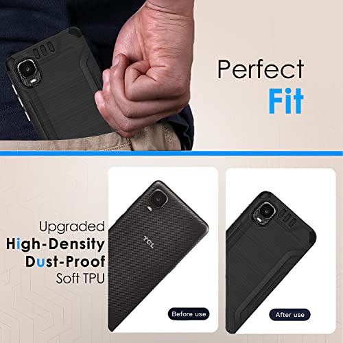 HRWireless Compatible for TCL A3 A509DL Phone Case 5.5" (Not for X Version), TCL A3 Case with Premium Original Minimalistic Design for Shock Absorption, Accidental Drop, Scratche, Hybrid Unisex Cover