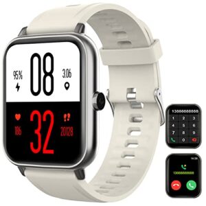 smart watch with call/text (call receive/dial)for android and ios phones compatible with iphone samsung,fitness tracker with heart rate,blood pressure,body temperature and sleep monitor for men women