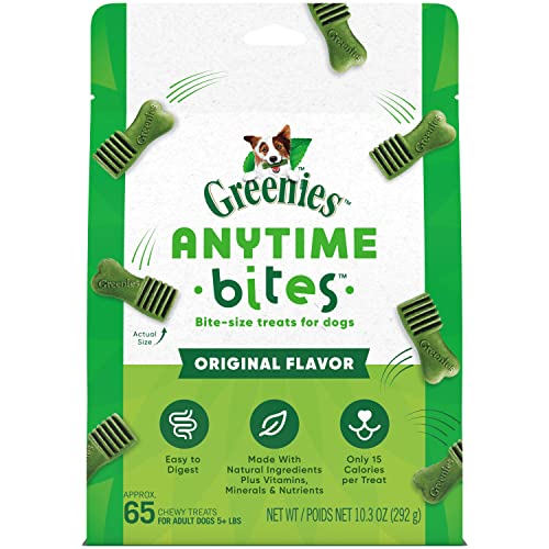 Greenies Anytime Bites Dog Treats, Original Flavor, 10.3 oz. Bag