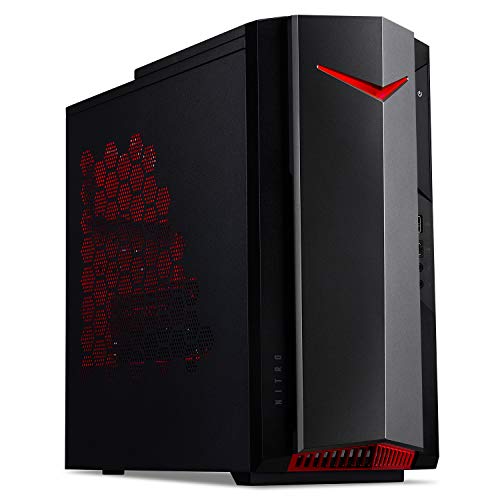 Acer Nitro 50 N50-620-UA14 Gaming Desktop | 11th Gen Intel Core i5-11400F 6-Core Processor | NVIDIA GeForce GTX 1650 | 8GB DDR4 | 512GB NVMe M.2 SSD | Intel Wi-Fi 6 AX201 | Windows 11 Home