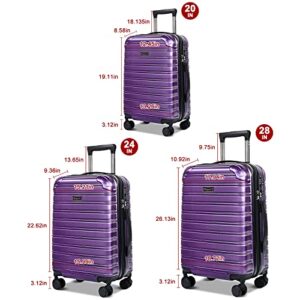 Feybaul Luggage Sets (Only 28in Expandable)Carry on Suitcase with Spinner Wheels