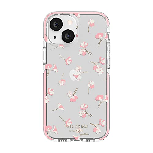 Kate Spade New York Defensive Hardshell Case for iPhone 13 Mini - Falling Poppies