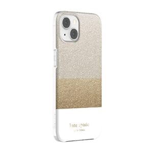 kate spade new york Protective Hardshell Case for iPhone 13 - Glitter Block White