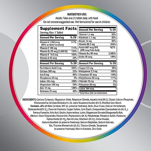 Centrum Silver Women's Multivitamin for Women 50 Plus, Multivitamin/Multimineral Supplement with Vitamin D3, B Vitamins, Non-GMO Ingredients, Supports Memory and Cognition in Older Adults - 200 Ct