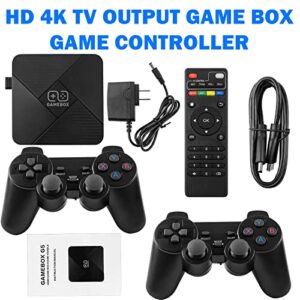 64G Wireless Retro Game Console 30000+ Games Classic Video Game Consoles with 2 Wireless Controllers for 4k TV HD Output