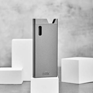 BRIK Portable Carrying Case - Magnetic Holder - Charger Storage - Travel Accessory - Anodized Metal Case (Steel Grey)