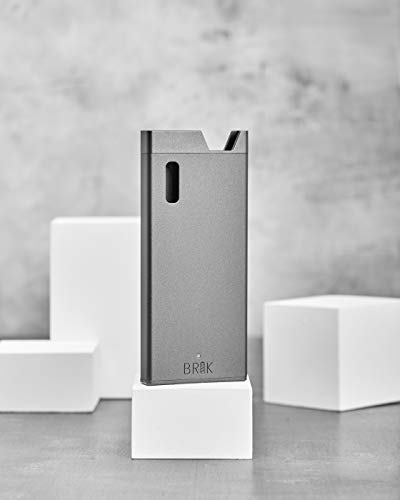 BRIK Portable Carrying Case - Magnetic Holder - Charger Storage - Travel Accessory - Anodized Metal Case (Steel Grey)