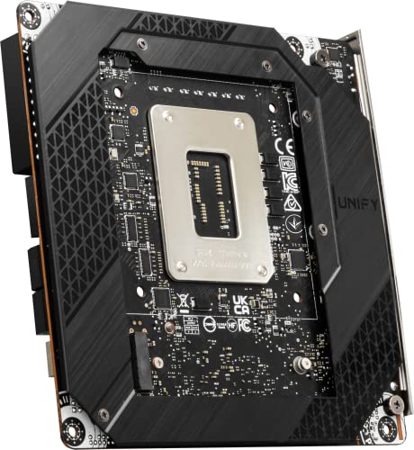 MSI MEG Z690I Unify Gaming Motherboard (Mini ITX, 12th Gen Intel Core, LGA 1700 Socket, DDR5, PCIe 5, 2.5G LAN, M.2 Slots, Wi-Fi 6E)