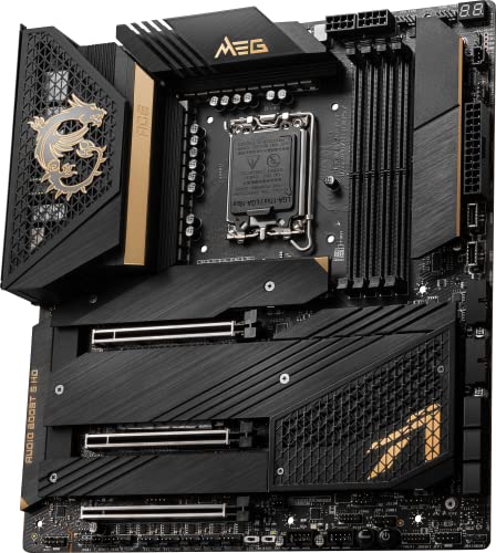 MSI MEG Z690 ACE Gaming Motherboard (E-ATX, 12th Gen Intel Core, LGA 1700 Socket, DDR5, Thunderbolt 4, PCIe 5, Dual 2.5G LAN, M.2 Slots, Wi-Fi 6E)