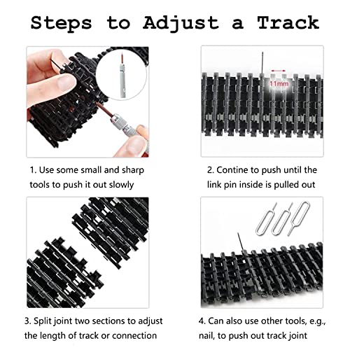 Swaytail Professional TS300 Shock Absorption Robot Tank Chassis with Suspension Supporting Holder for Arduino Raspberry Pie, RC Tracked Model with 2pcs DC Encoder Motor for STEAM Teaching