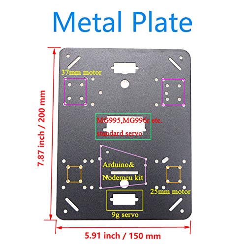 Swaytail Professional TS300 Shock Absorption Robot Tank Chassis with Suspension Supporting Holder for Arduino Raspberry Pie, RC Tracked Model with 2pcs DC Encoder Motor for STEAM Teaching