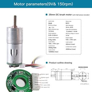 Swaytail Professional TS300 Shock Absorption Robot Tank Chassis with Suspension Supporting Holder for Arduino Raspberry Pie, RC Tracked Model with 2pcs DC Encoder Motor for STEAM Teaching