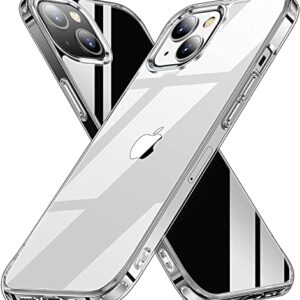 AEDILYS Shockproof for iPhone 13 Mini Case,[ NOT-Yellowing][12FT Military Grade Drop Protection] [Scratch-Resistant], Slim Non-Slip iPhone 13 Mini Phone Case- Clear