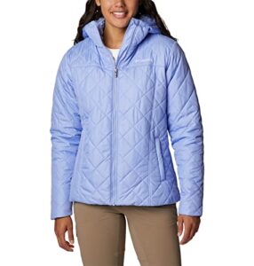 columbia women's copper crest hooded jacket, serenity, small
