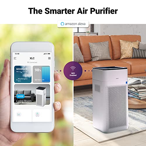 Winix XLC Dual 4-Stage True HEPA Air Purifier with WiFi & PlasmaWave Technology, 620 sq ft