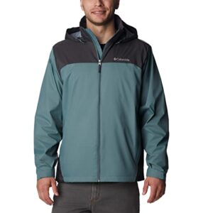 columbia men's glennaker lake rain jacket, metal/shark, medium