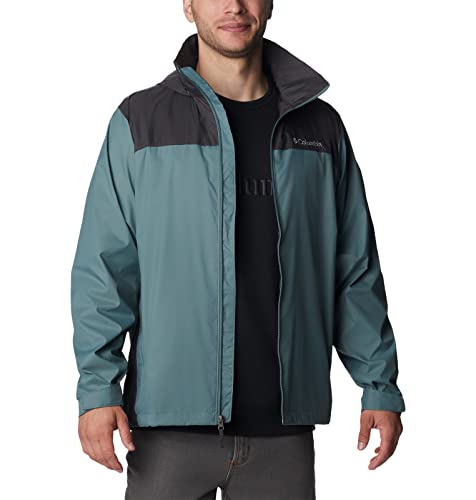 Columbia Men's Glennaker Lake Rain Jacket, Metal/Shark, Medium