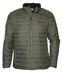 columbia men's white out ii omni heat insulated puffer jacket (stone green 397, x-large)