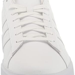 adidas womens Grand Court 2.0 Tennis Shoe, Ftwr White/Ftwr White/Gold Metallic, 8 US