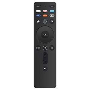 new replacement voice remote control xrt260 fit for vizio v-series and m-series 4k hdr smart tv with shortcut app keys peacock netflix primevideo disney+ crackle tubi watchfree （version 2）