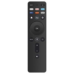 New Replacement Voice Remote Control XRT260 fit for Vizio V-Series and M-Series 4K HDR Smart TV with Shortcut App Keys Peacock Netflix PrimeVideo Disney+ Crackle TUBI Watchfree （Version 2）