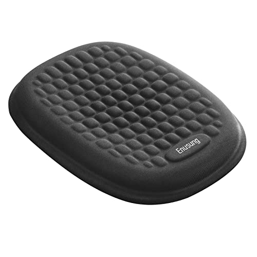 ENUSUNG Wrist Rest Pad Ergonomic Elbow Pads Gel Arm Rest for Desk, Memory Foam Armrest Support for Office, Gaming, Computer, Laptop, Mac - Black