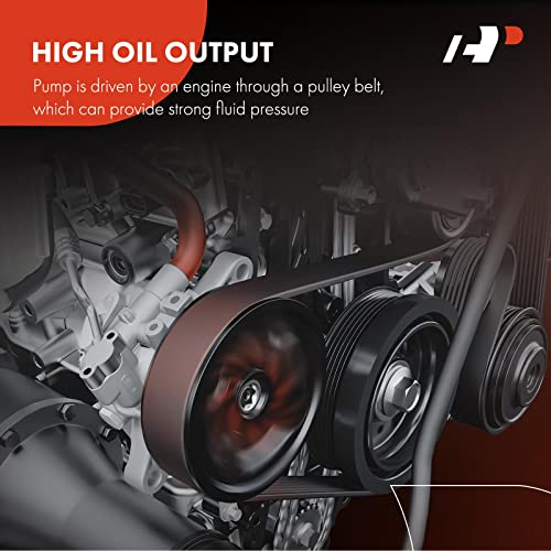 A-Premium Power Steering Pump, with Pulley, Compatible with Volvo S60 2005-2009, Volvo V70 2005-2007, Volvo XC70 2005-2007, 2.4L 2.5L, Replace # 21-5188, 8603104