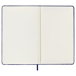 Moleskine Limited Edition Velvet Notebook, Hard Cover, Large (6" x 9"), Ruled/Lined, Iris Purple, 240 Pages