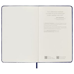 Moleskine Limited Edition Velvet Notebook, Hard Cover, Large (6" x 9"), Ruled/Lined, Iris Purple, 240 Pages