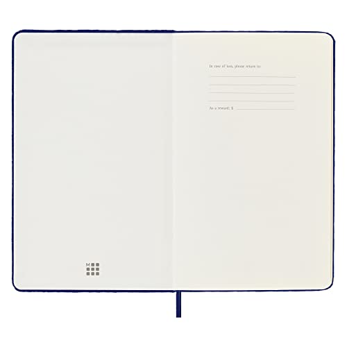 Moleskine Limited Edition Velvet Notebook, Hard Cover, Large (6" x 9"), Ruled/Lined, Iris Purple, 240 Pages