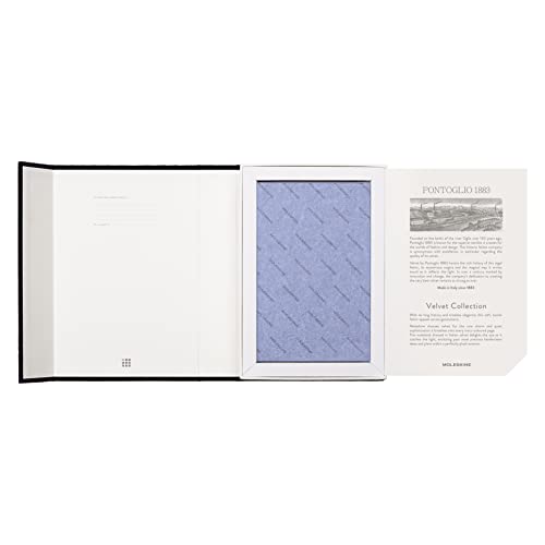 Moleskine Limited Edition Velvet Notebook, Hard Cover, Large (6" x 9"), Ruled/Lined, Iris Purple, 240 Pages