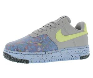 nike air force 1 crater womens shoes size 5.5, color: grey/volt/blue