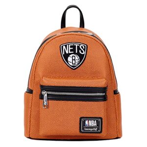 loungefly nba:brooklyn nets basketball mini-backpack
