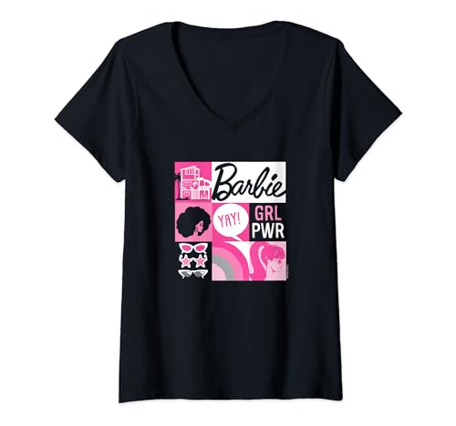 Barbie - Barbie GRL PWR V-Neck T-Shirt