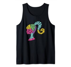 barbie - empowering phrases silhouette tank top
