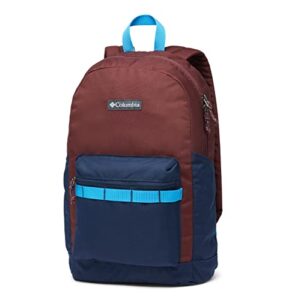 columbia zigzag 18l backpack, elderberry/collegiate navy, one size
