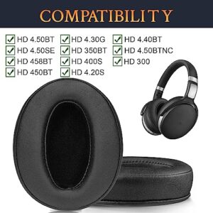 SOULWIT Ear Pads Cushions Replacement, Earpads for Sennheiser HD 4.50BT, HD 4.50, HD 4.50BTNC, HD 4.50SE, HD 4.40BT, HD 4.30G, HD 4.20S, HD 458BT, HD 450, HD 450BT, HD 400S, HD 350BT, HD300 Headphones