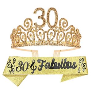 30th birthday gifts, 30th birthday tiara for women, 30th birthday tiara and sash, 30th birthday tiara and sash for women, 30th birthday crown, 30th birthday sash, 30th birthday gifts for women