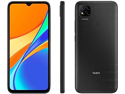 Xiaomi Redmi 9C Smartphone 128GB + 4GB 6.53"HD + Dot Drop Display 5000mAh, Face Recognition AI, 13 MP, Triple Camera (NOT for Verizon Boost Cricket) + (w/Fast Car Charger Bundle) (Midnight Gray)